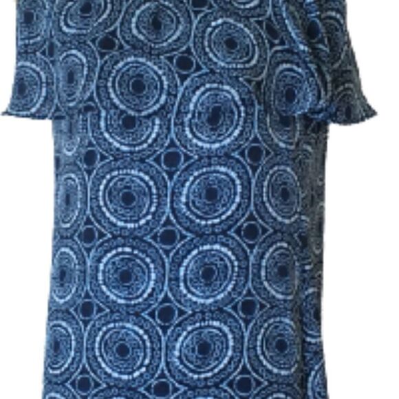 Michael Kors Off-Shoulder Print Dress Size 4 - Picture 6 of 6